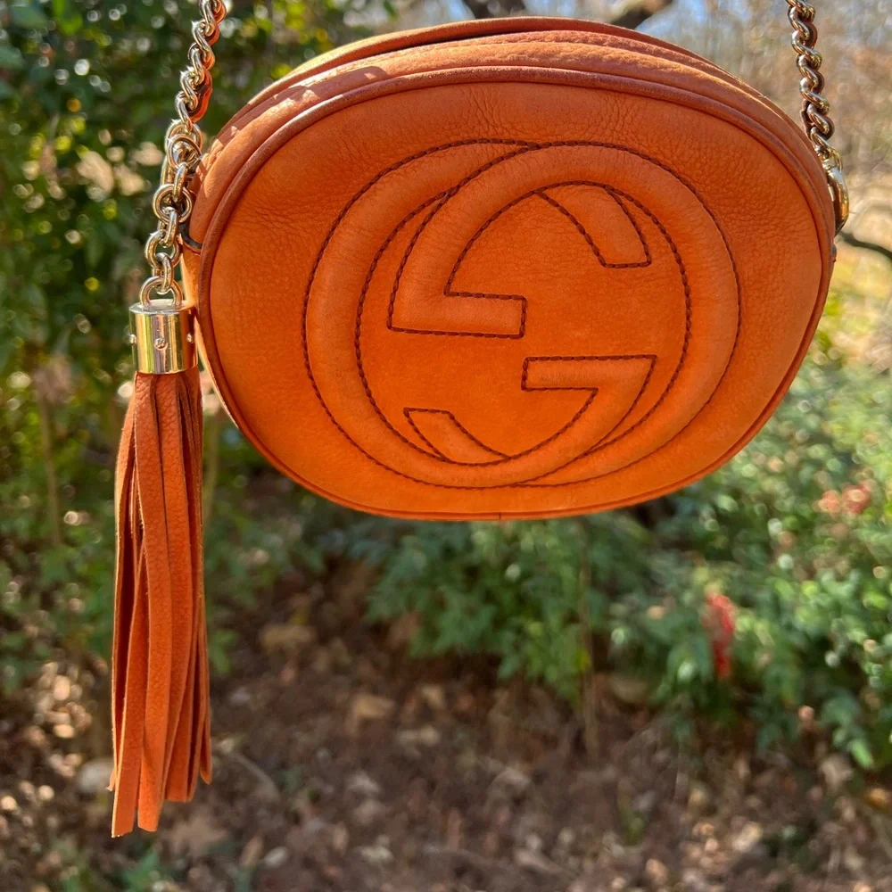Gucci Soho Series Chain Crossbody Bag with Tassle - Picture 1 of 13